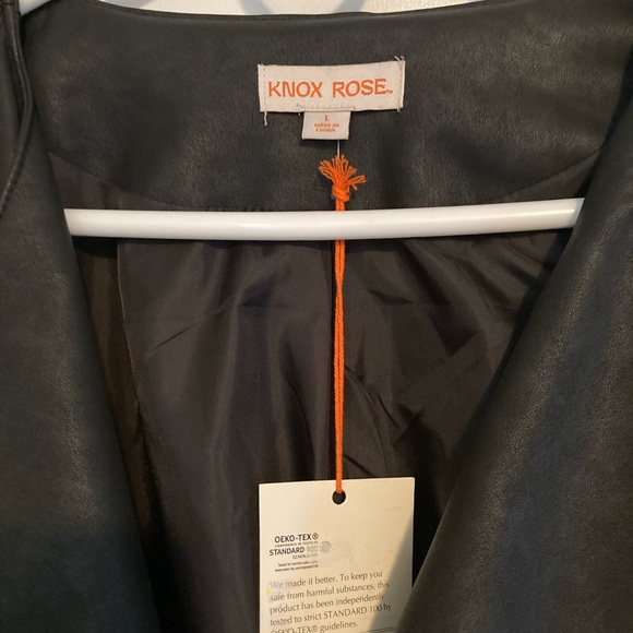 Target Knox Rose Faux Leather Jacket - Large - Picture 3 of 7